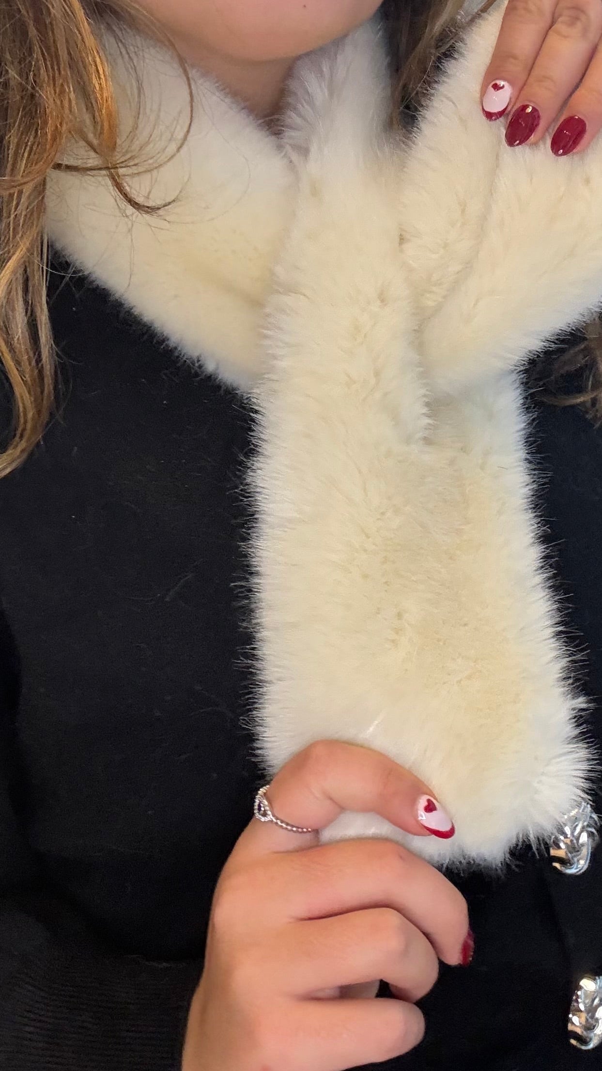 Écharpe en fourrure - La Blanche