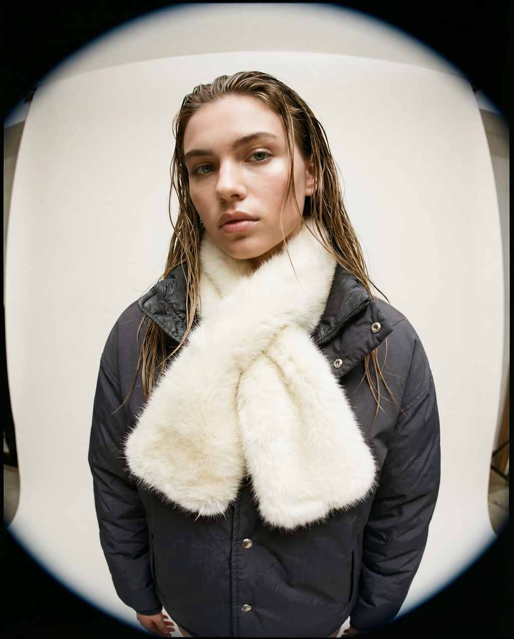 Écharpe en fourrure - La Blanche